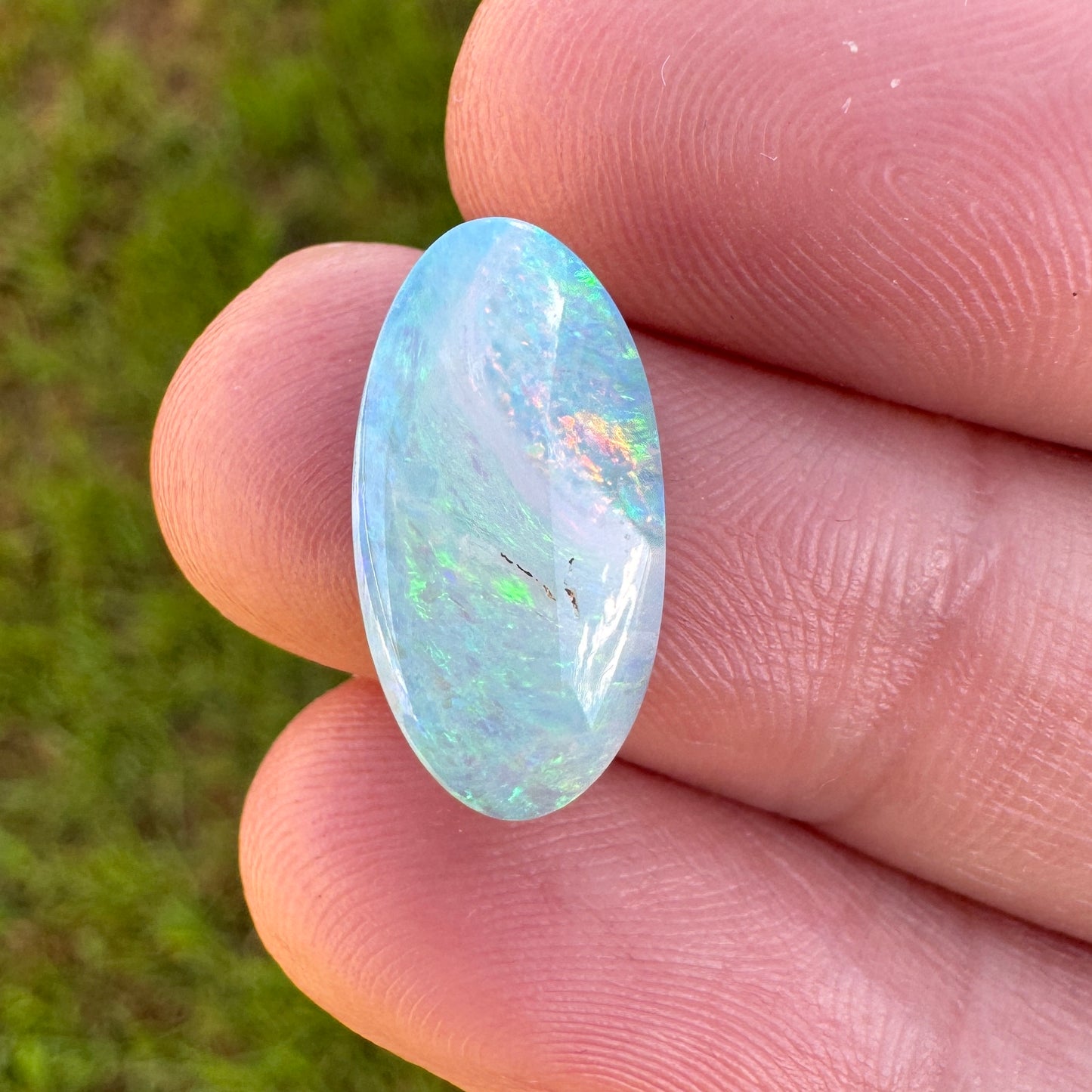 3.69 Ct pastel oval boulder opal