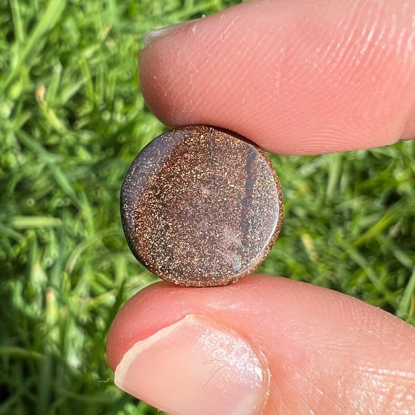 6.33 Ct circle boulder opal