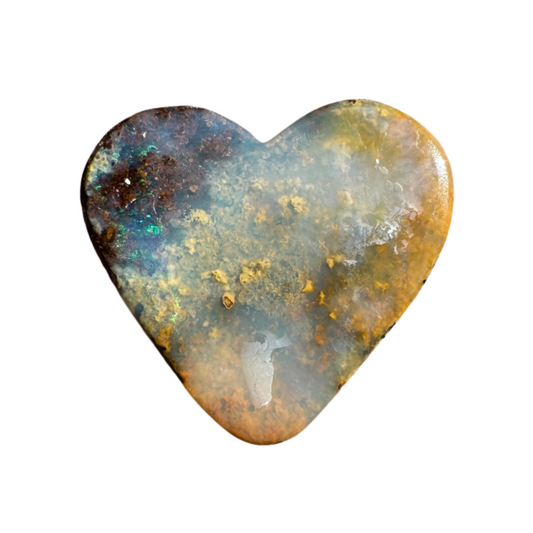 3.58 Ct small heart boulder opal
