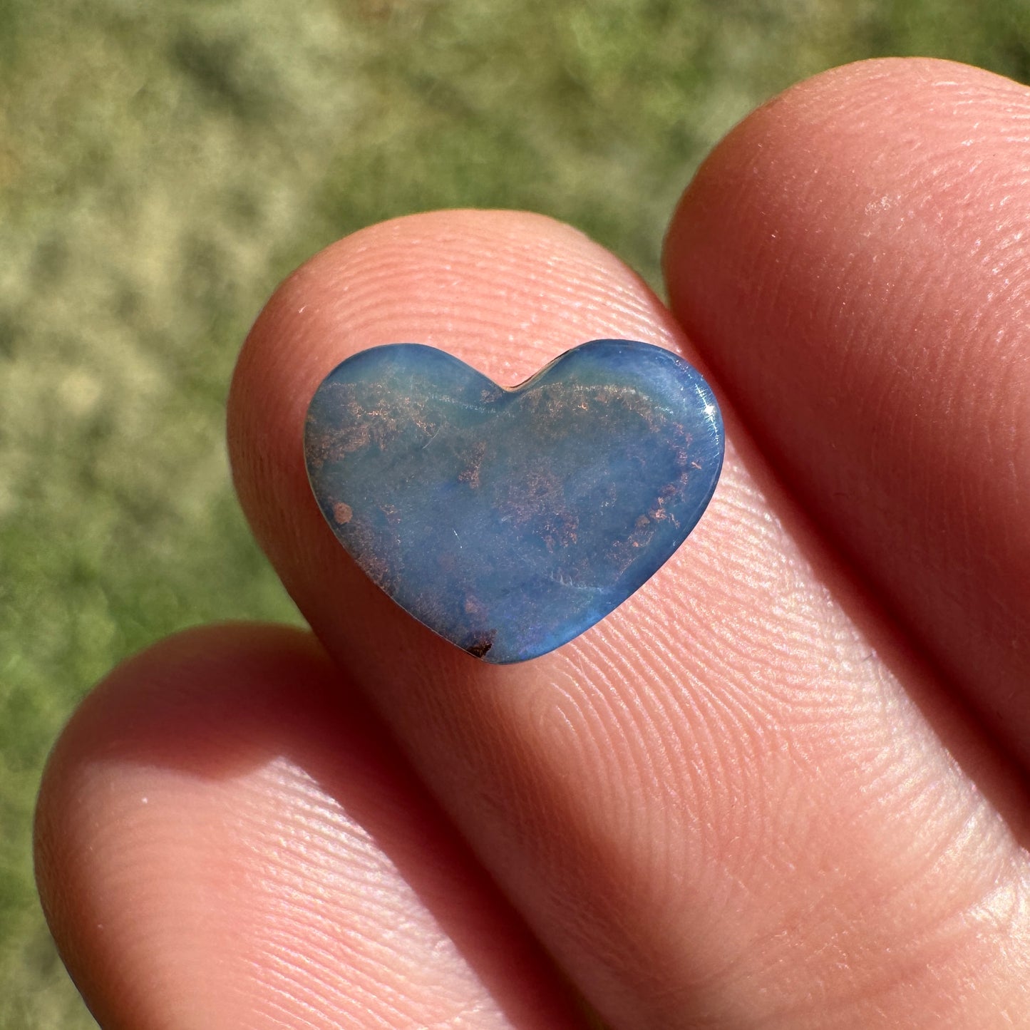 1.50 Ct extra small heart boulder opal