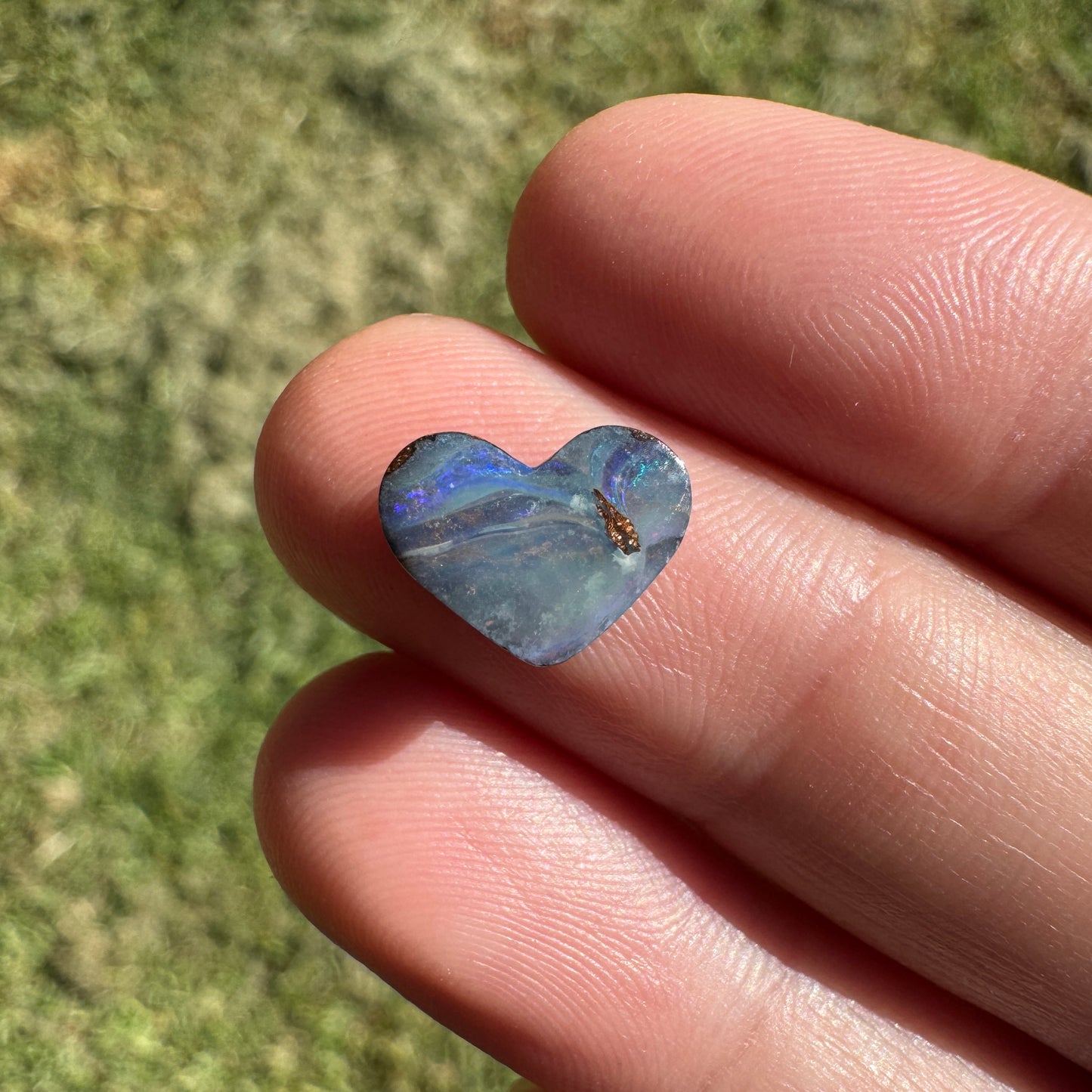 2.17 Ct small heart boulder opal
