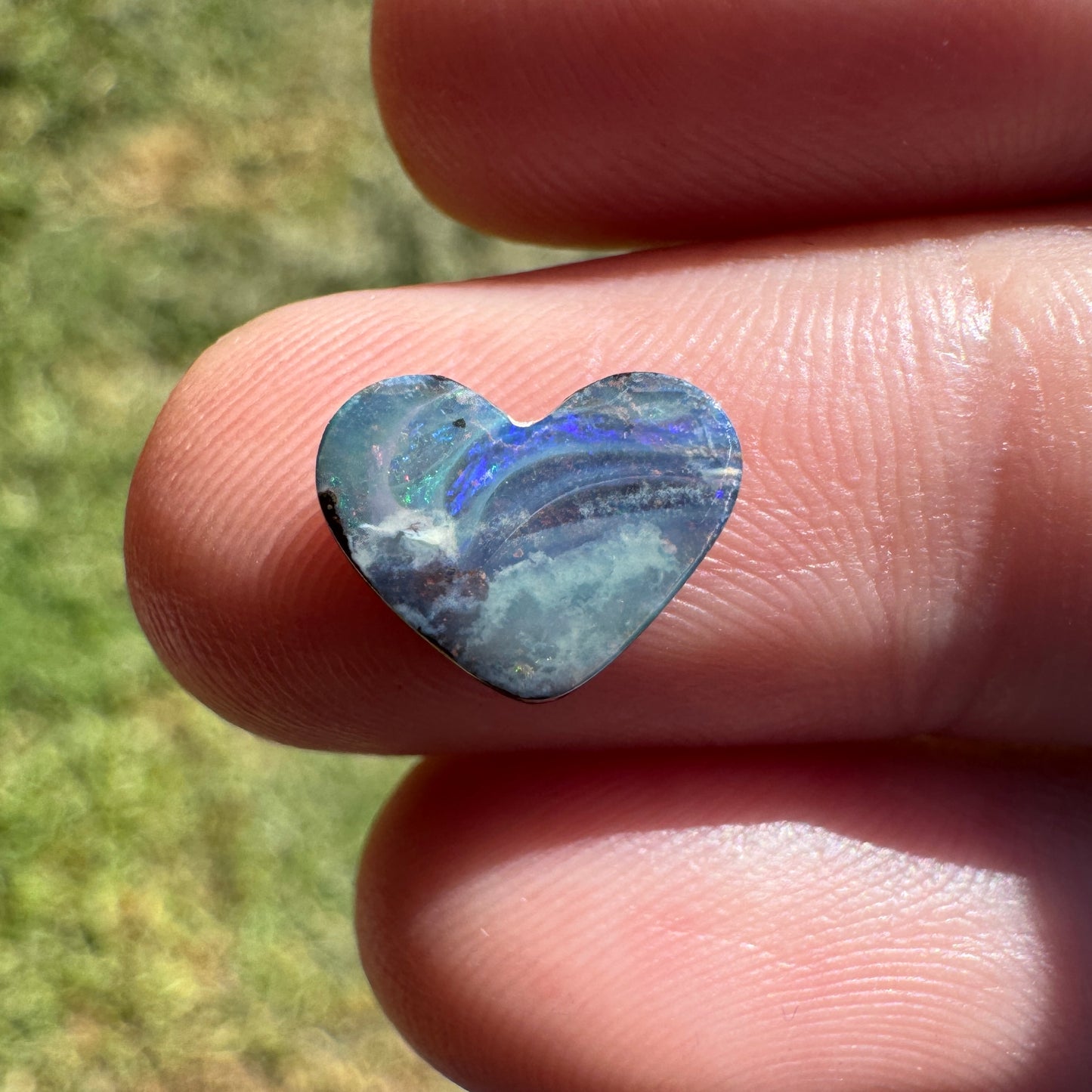 1.73 Ct heart boulder opal
