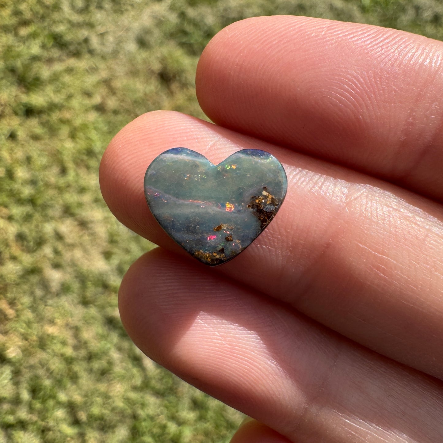 3.32 Ct heart boulder opal