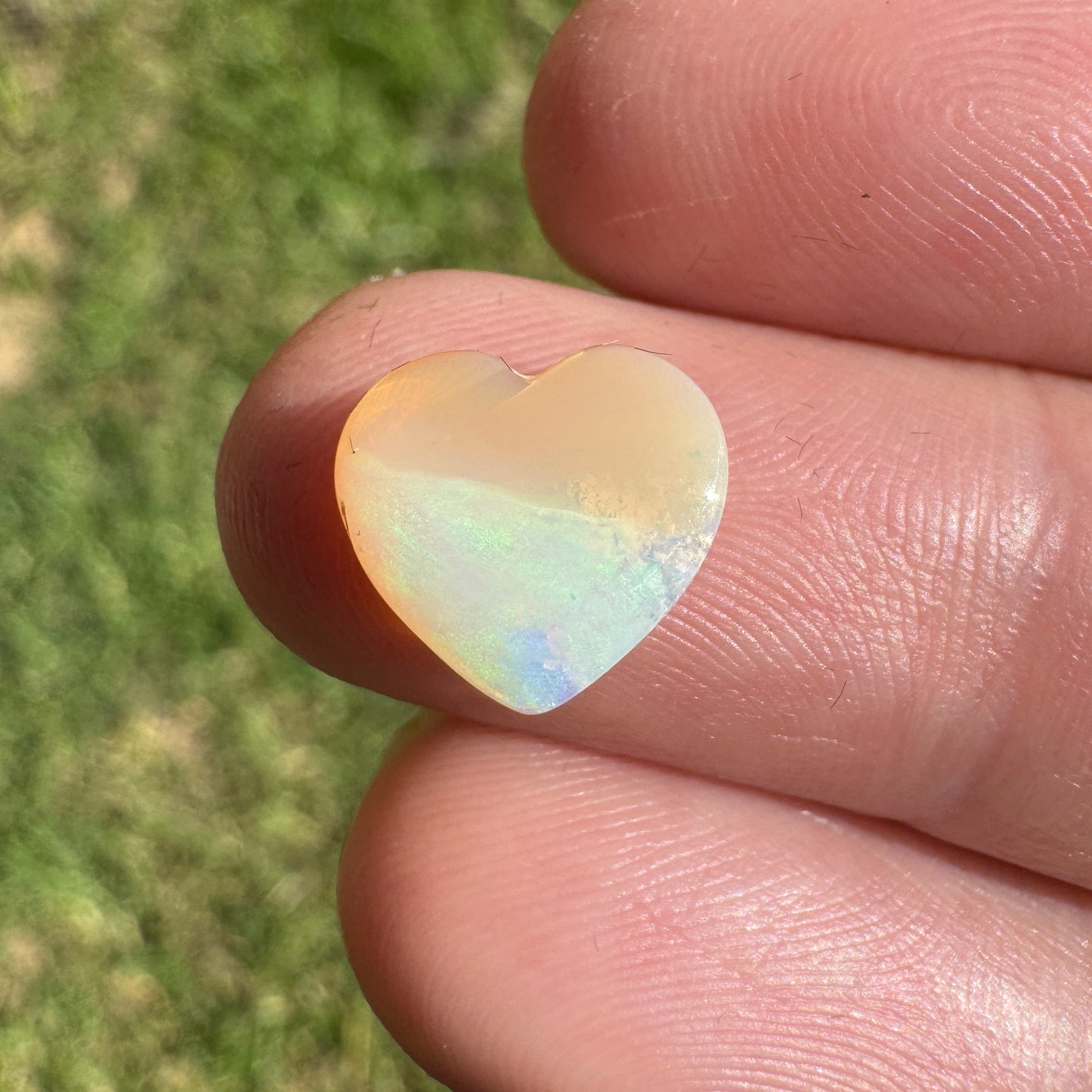 1.78 Ct crystal heart opal