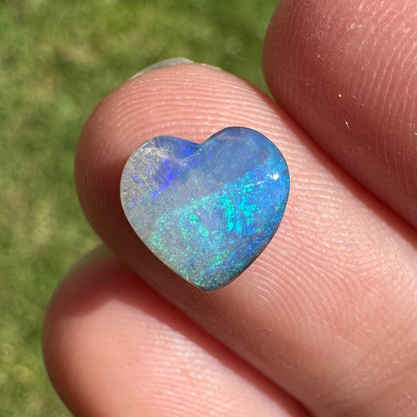 1.84 Ct small heart boulder opal