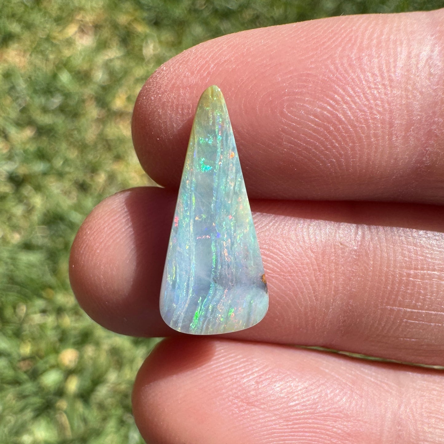 3.32 Ct narrow triangle boulder opal