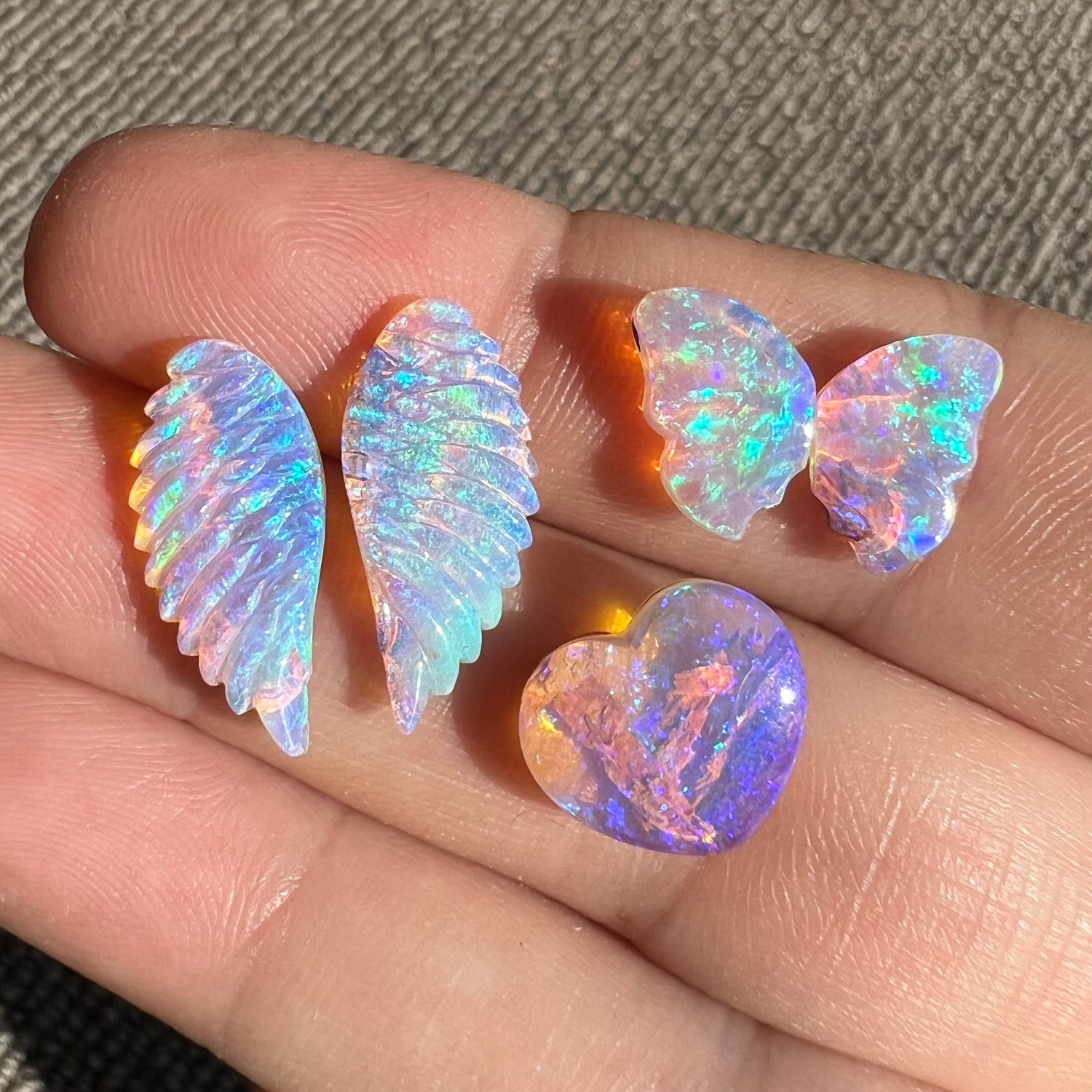 Opal carvings