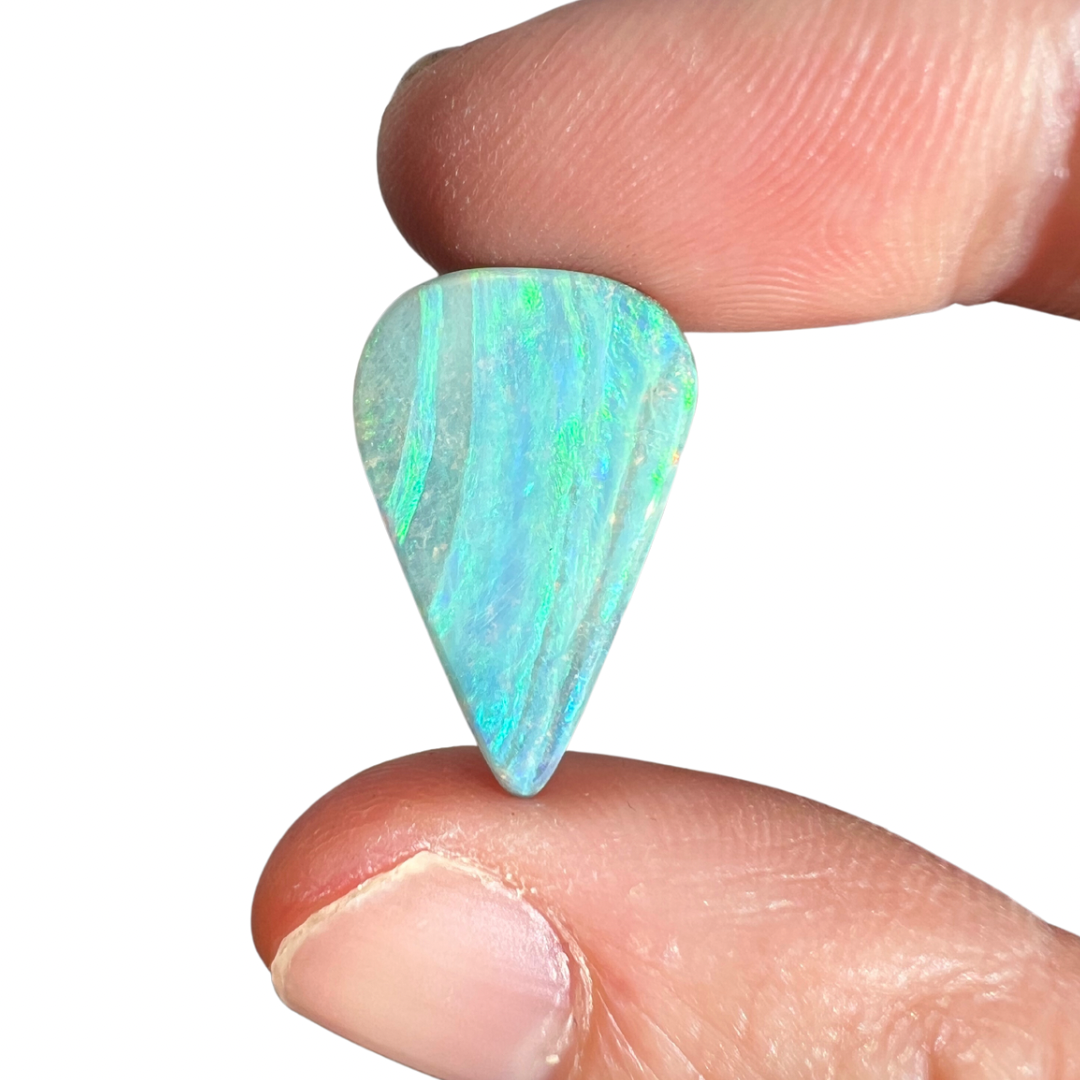 7.92 Ct teardrop boulder opal