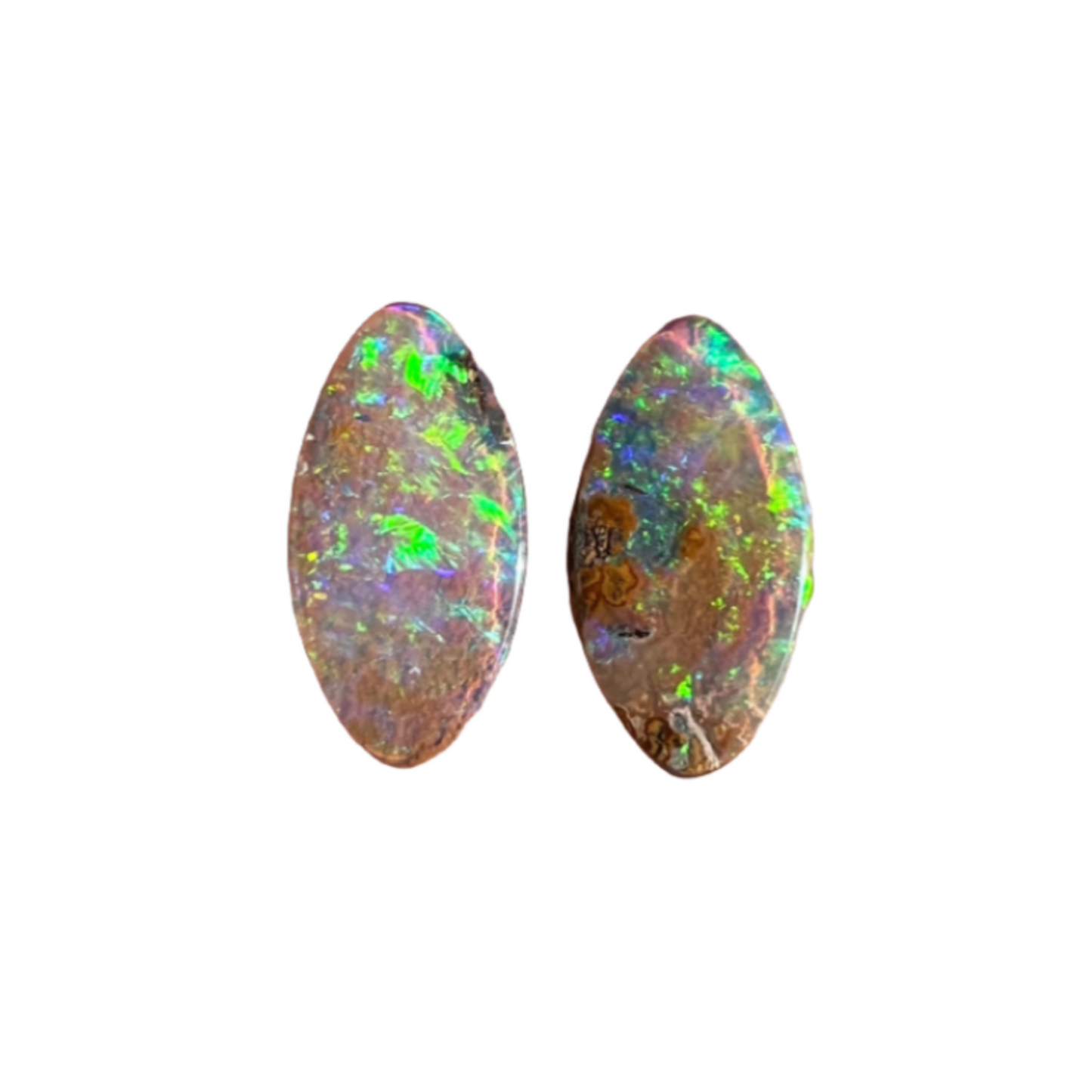 4.26 Ct small boulder opal pair