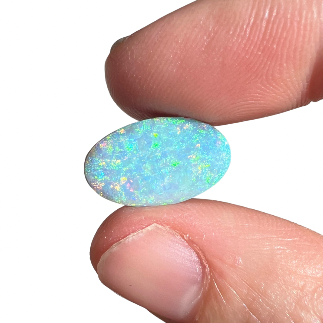 5.68 Ct pink and green pastel boulder opal