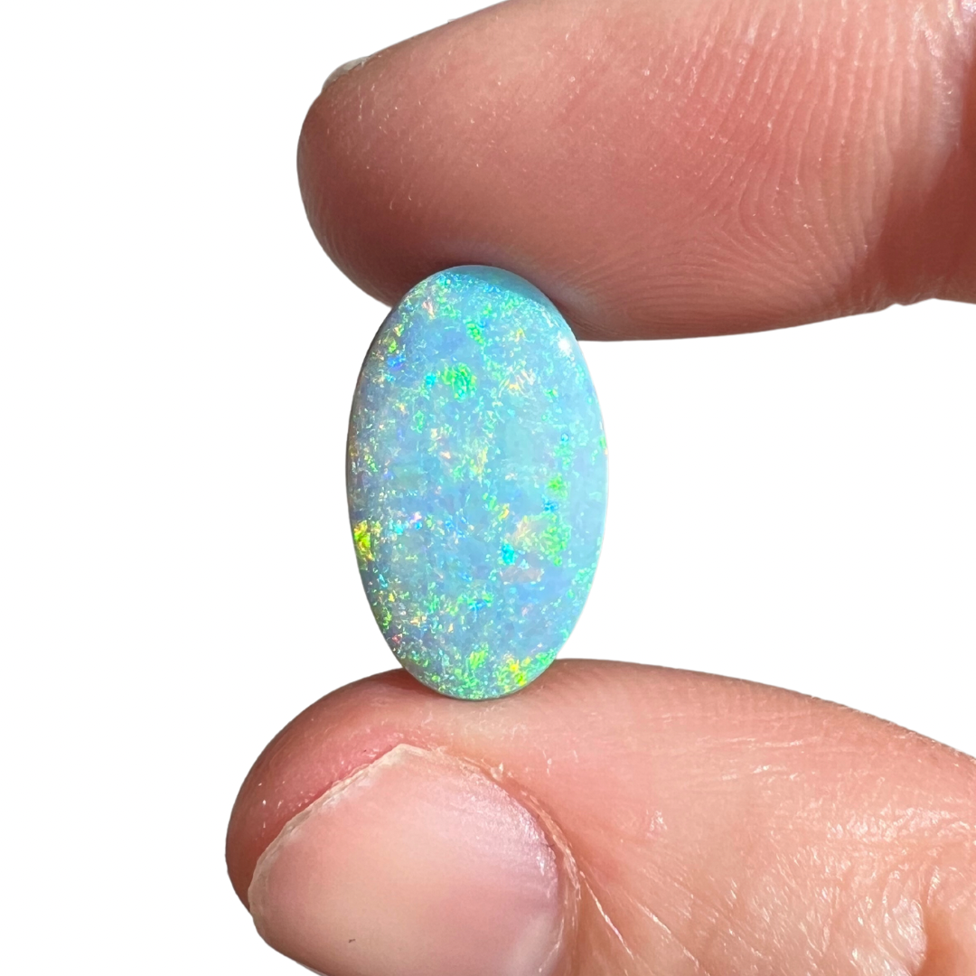 5.68 Ct pink and green pastel boulder opal