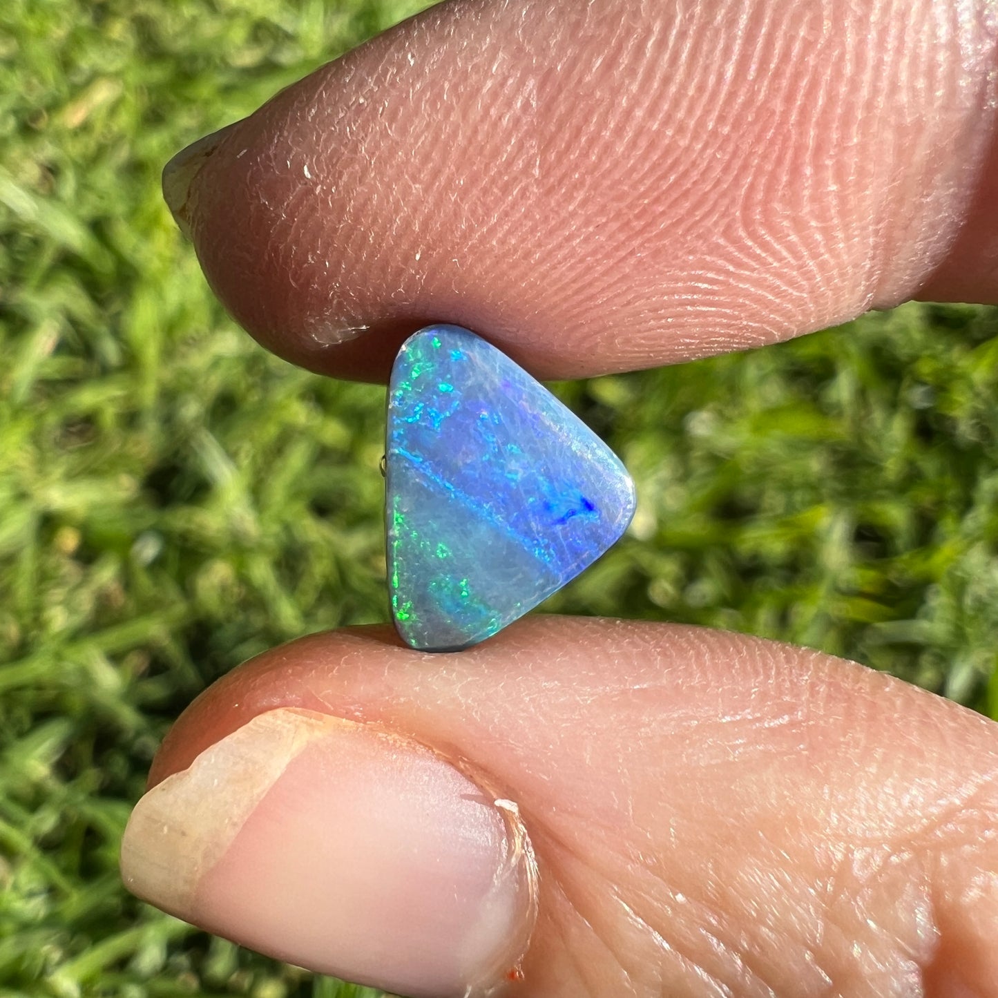 2.36 Ct small triangle boulder opal