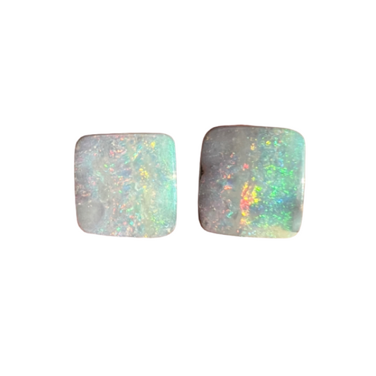 8.37 Ct rectangle boulder opal pair