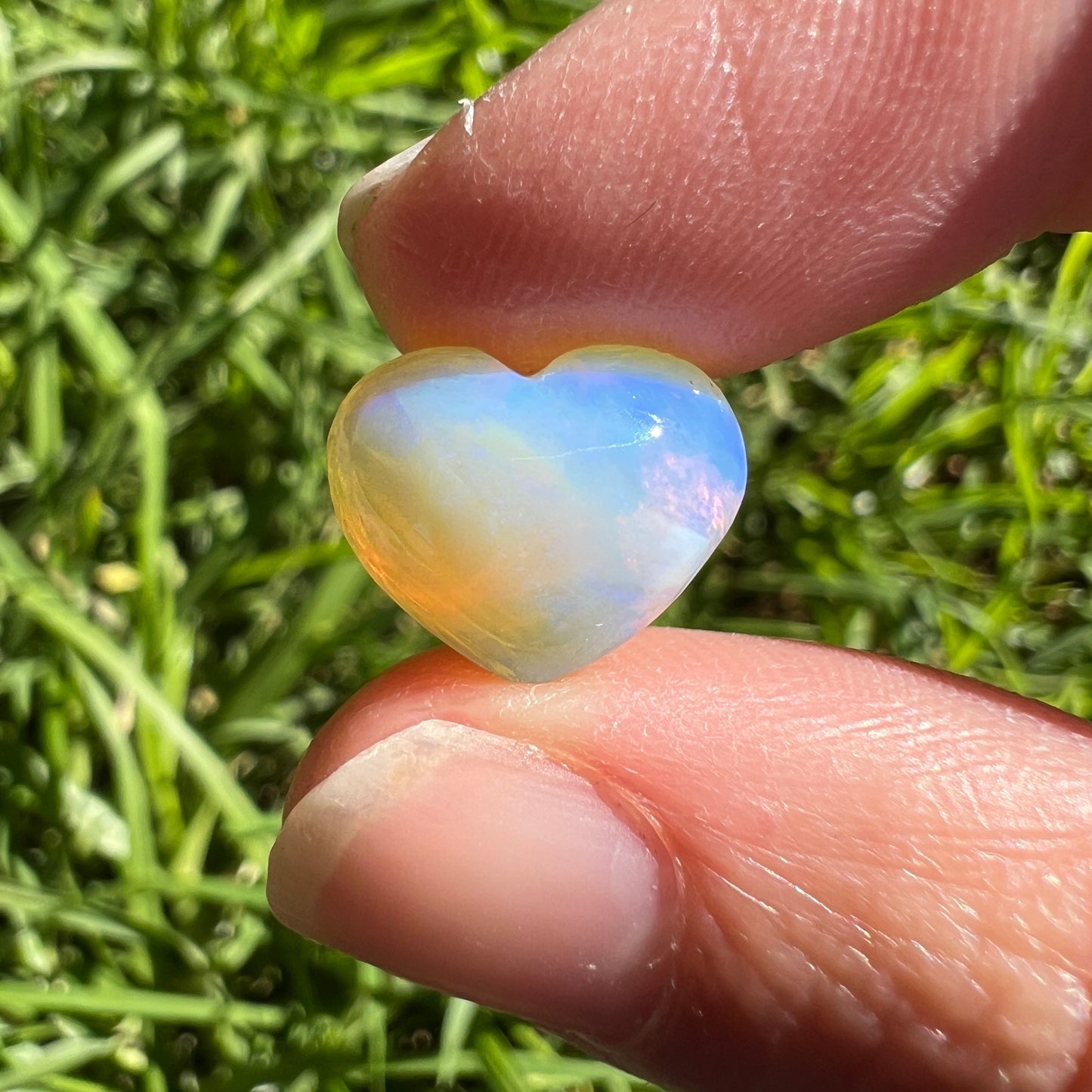 4.35 Ct wood replacement heart opal