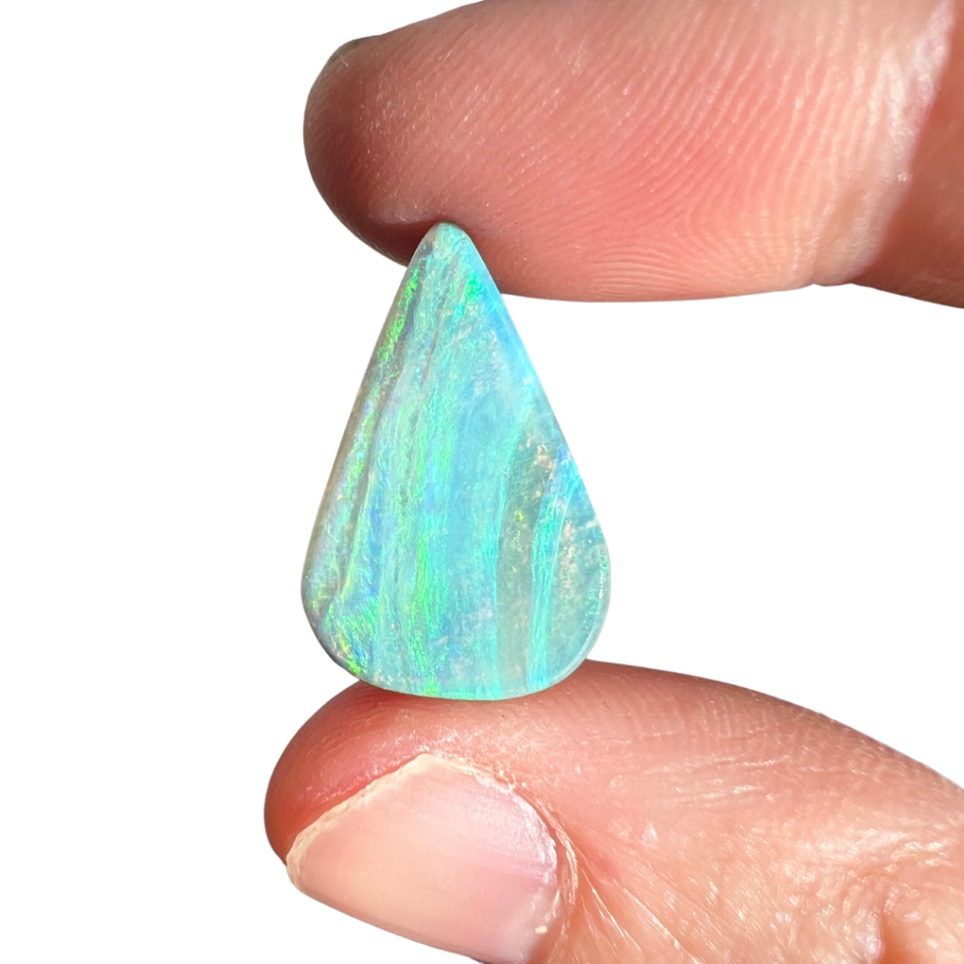 7.92 Ct teardrop boulder opal