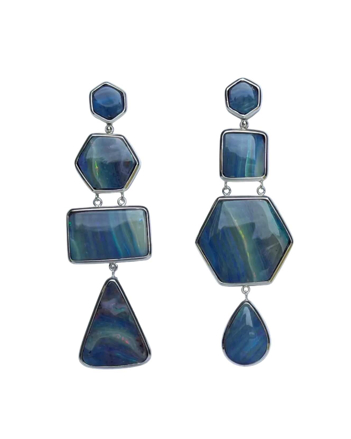 'Of Earth and Sky' opal earrings