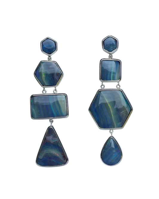'Of Earth and Sky' opal earrings