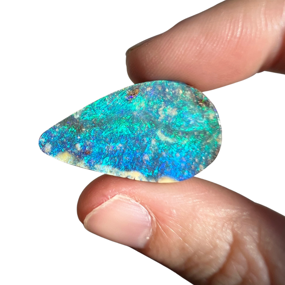 21.16 Ct large green-blue boulder opal