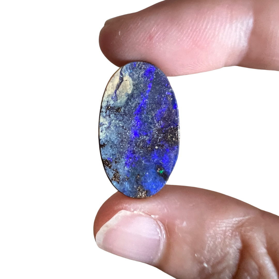 13.07 Ct purple boulder opal