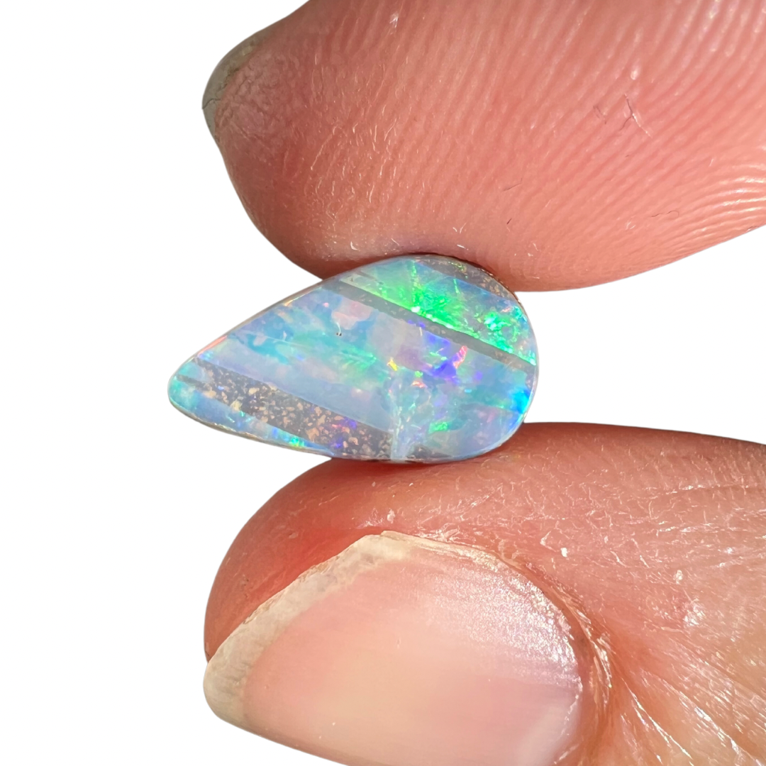 2.18 Ct teardrop boulder opal