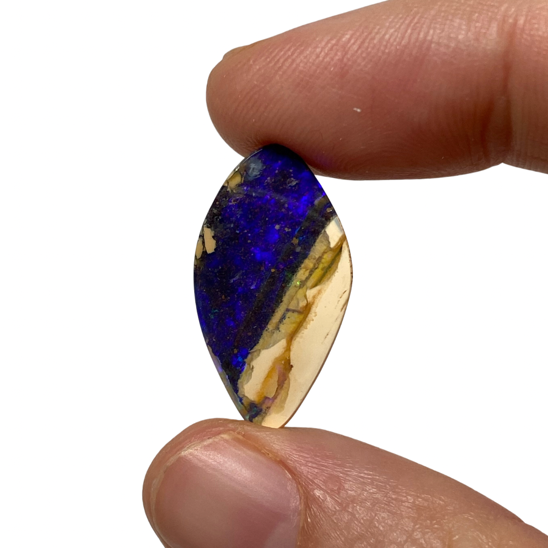 8.60 Ct purple and caramel boulder opal