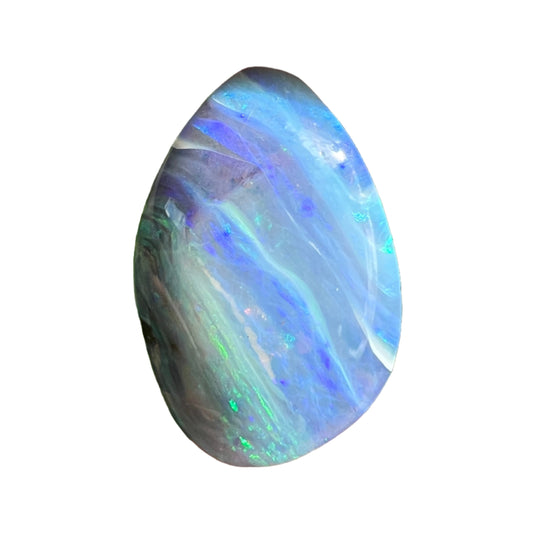 19.97 Ct green-blue striped boulder opal