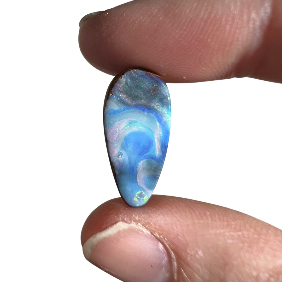 6.10 Ct teardrop boulder opal