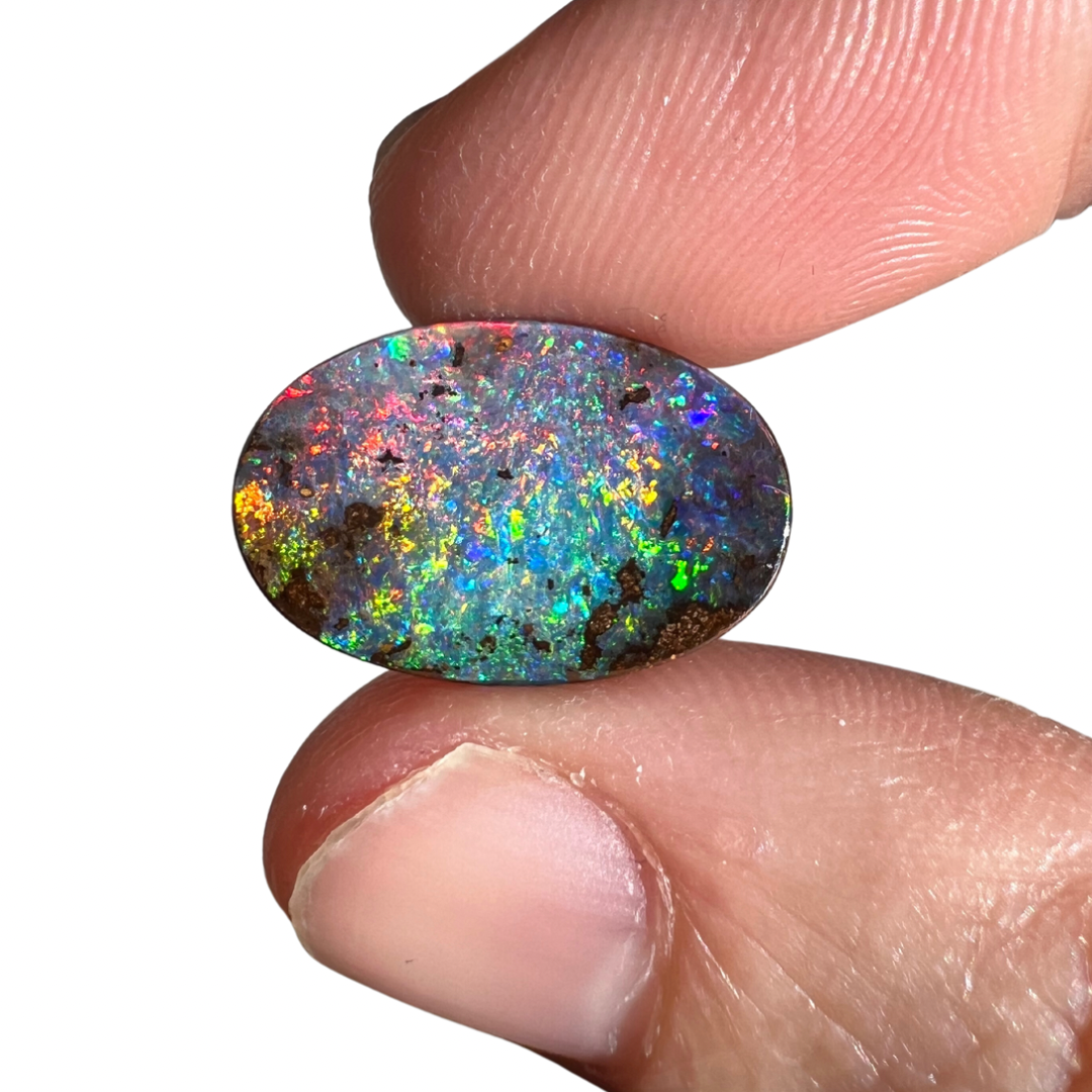 6.42 Ct RAINBOW GEM BOULDER OPAL