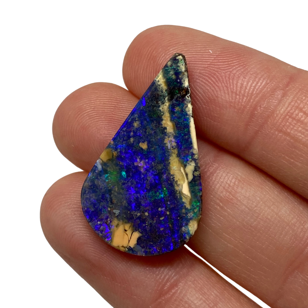 12.25 Ct teardrop boulder opal