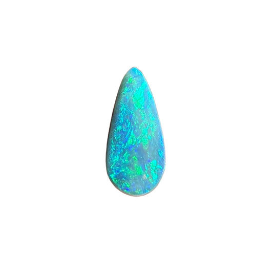 1.89 Ct bright green-blue boulder opal