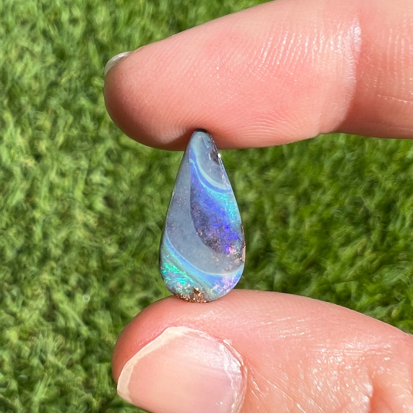 4.30 Ct teardrop boulder opal