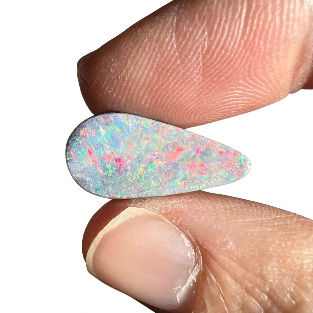 10.04 Ct teardrop boulder opal pair