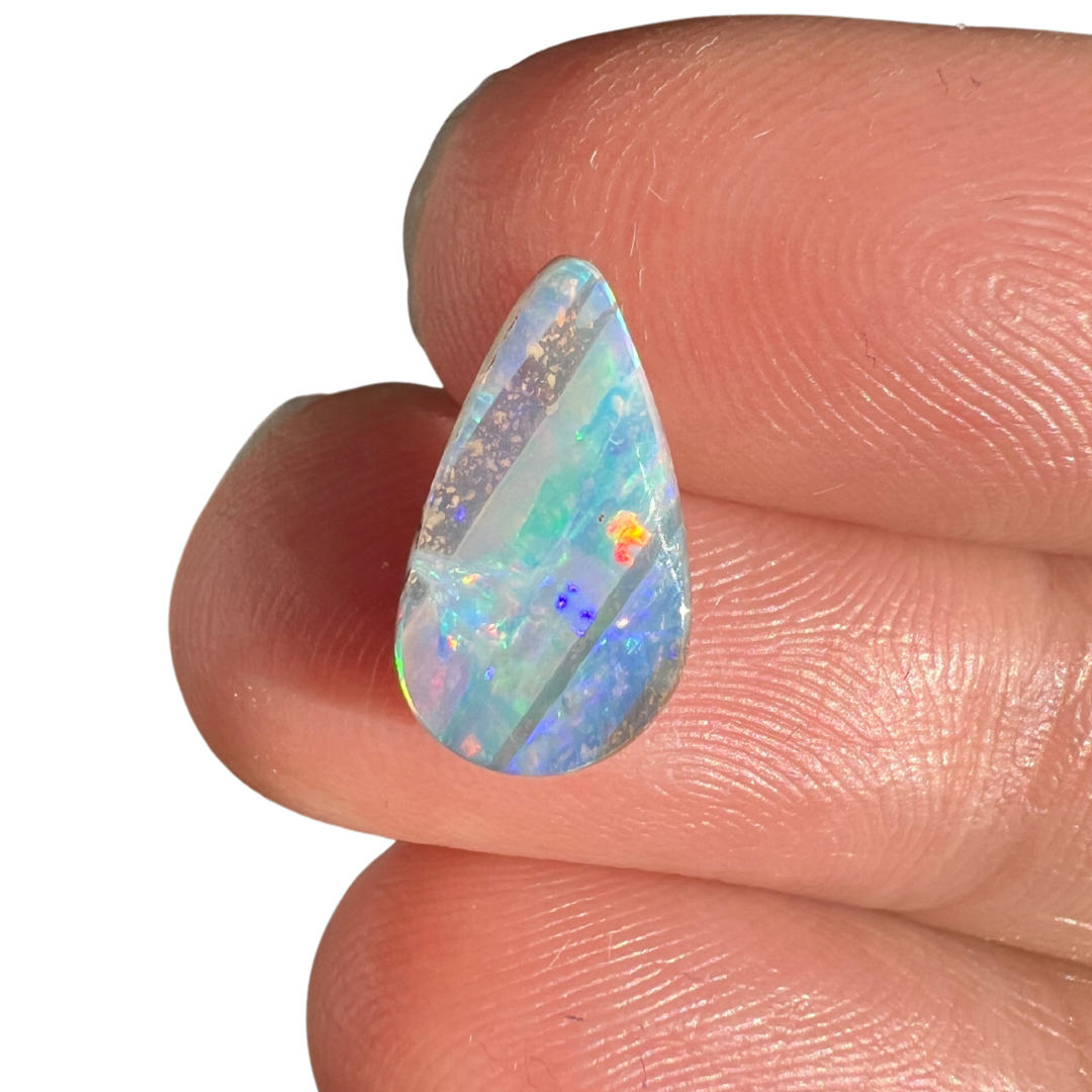 2.18 Ct teardrop boulder opal