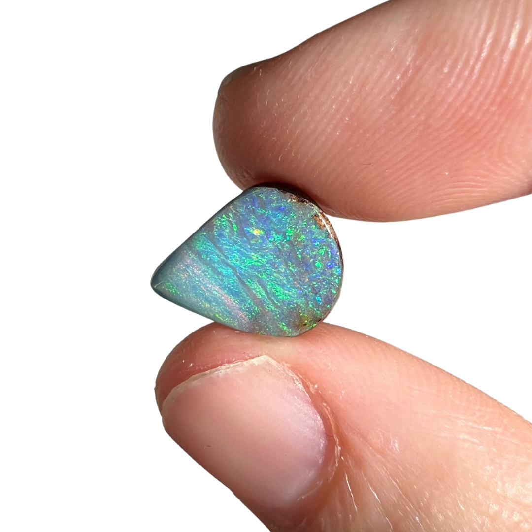 3.63 Ct teardrop boulder opal