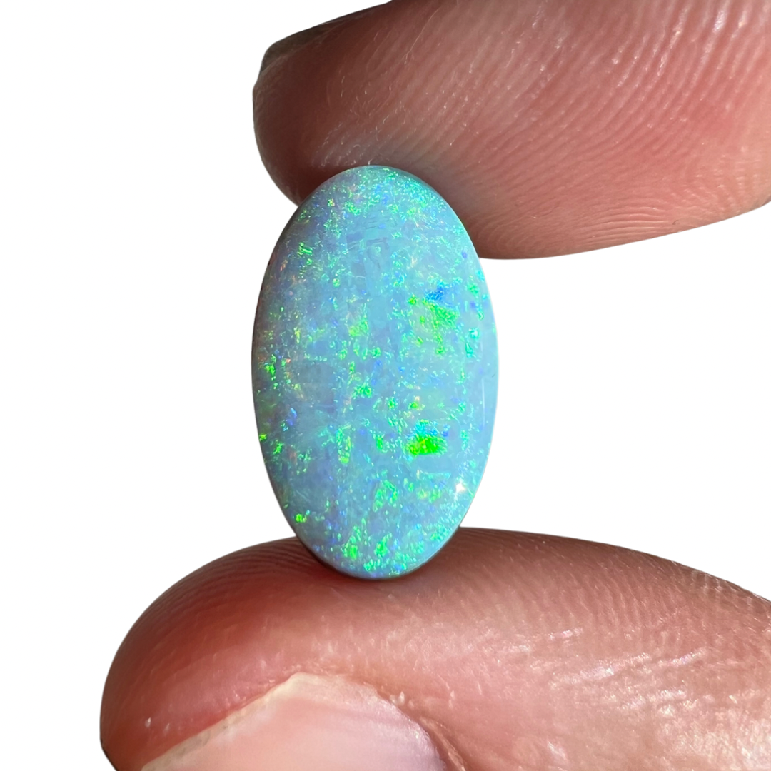 5.68 Ct pink and green pastel boulder opal