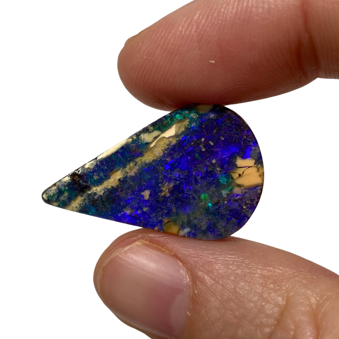 12.25 Ct teardrop boulder opal