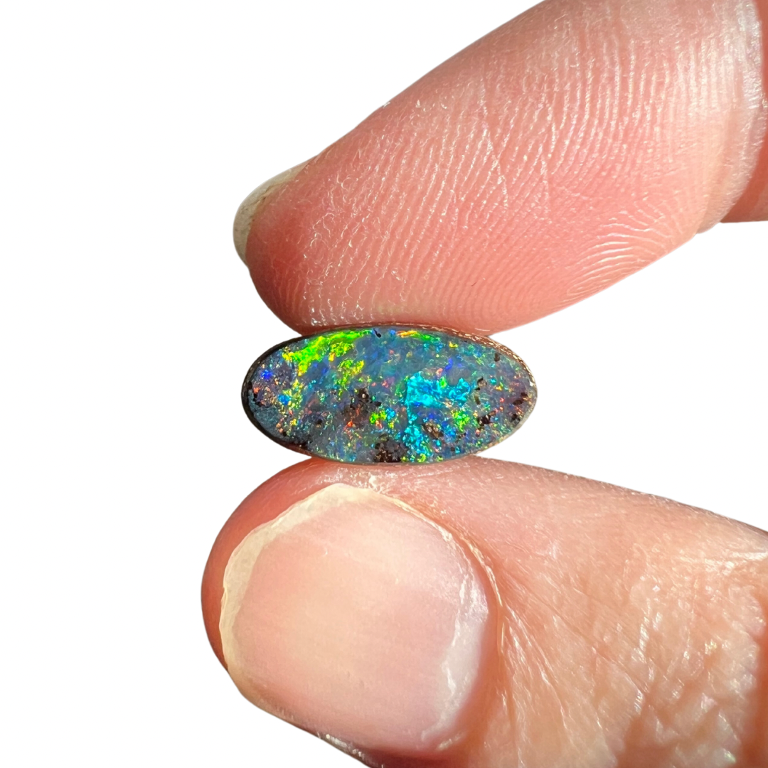 2.67 Ct rainbow boulder opal