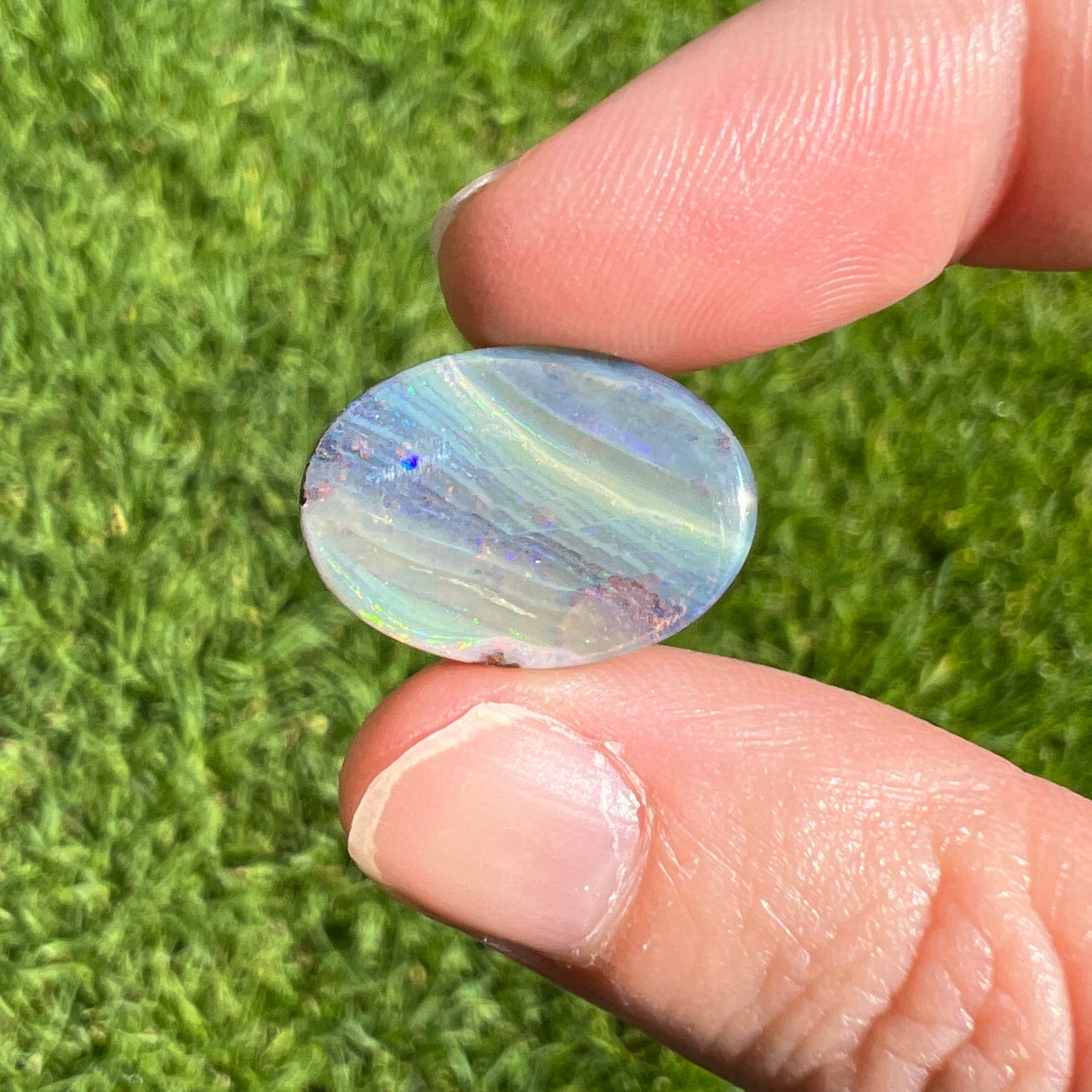 9.32 Ct oval boulder opal