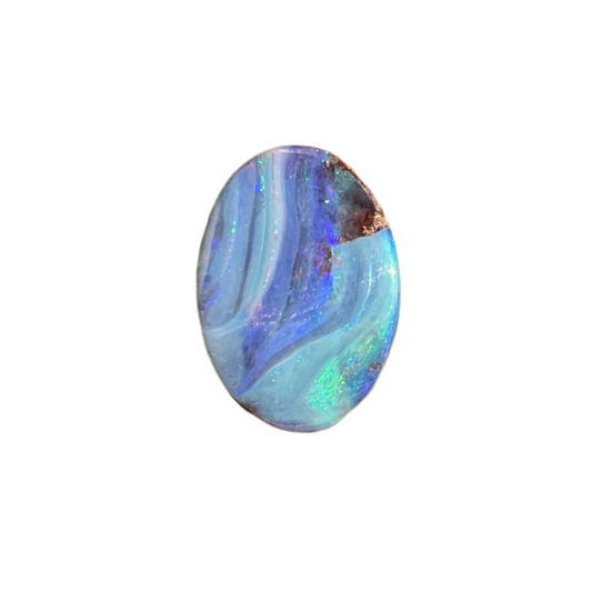 4.75 Ct stripy oval boulder opal