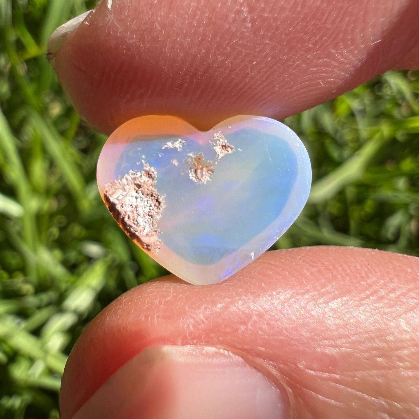 4.35 Ct wood replacement heart opal