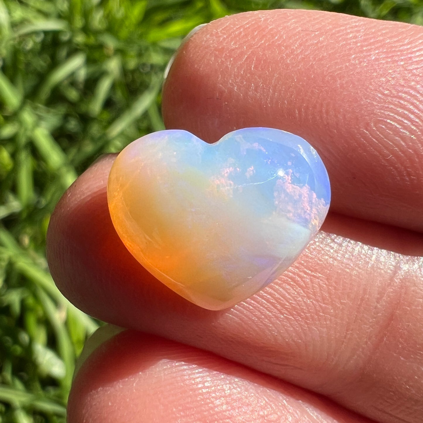 4.35 Ct wood replacement heart opal