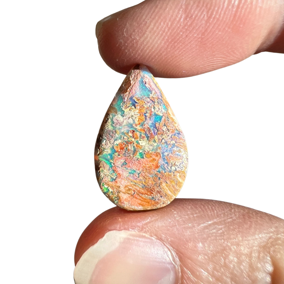 6.26 Ct teardrop wood replacement opal