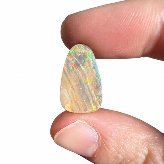 5.09 Ct colourful striped boulder opal