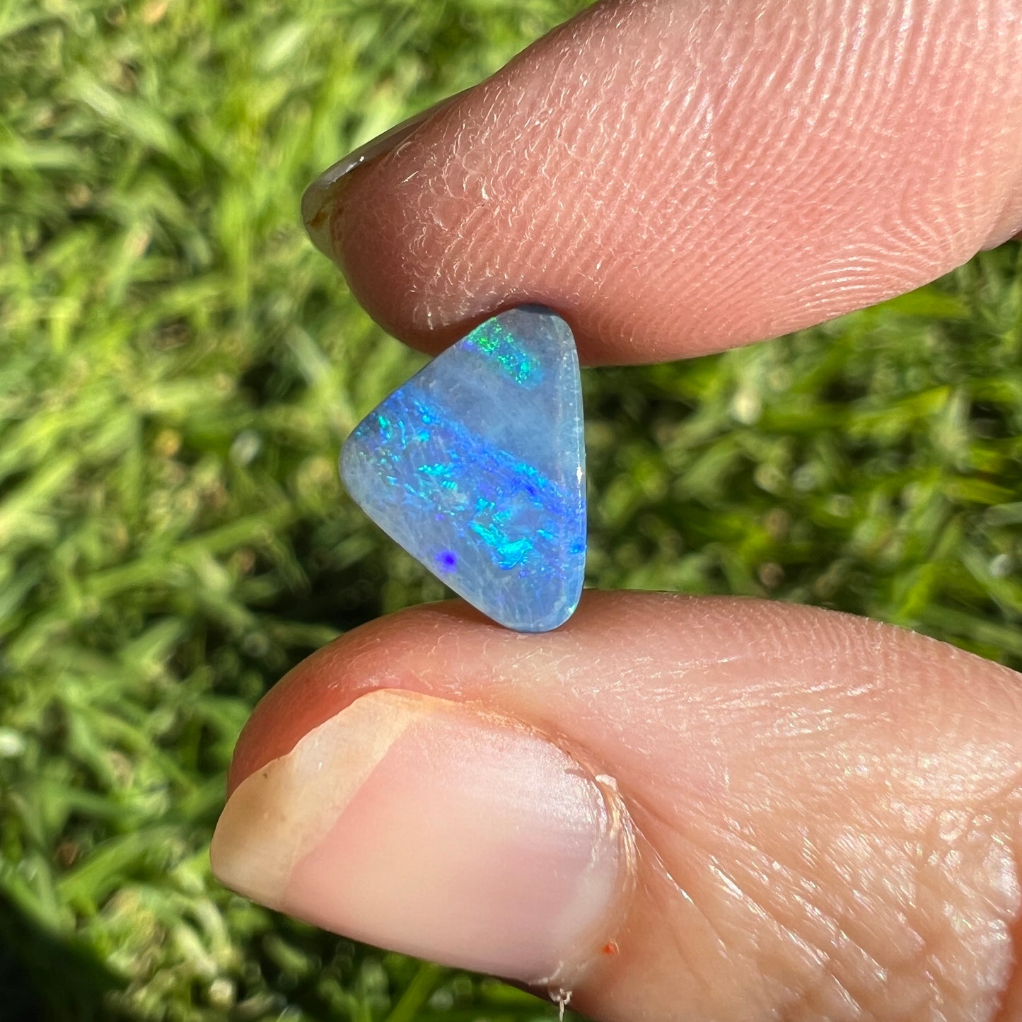 2.36 Ct small triangle boulder opal