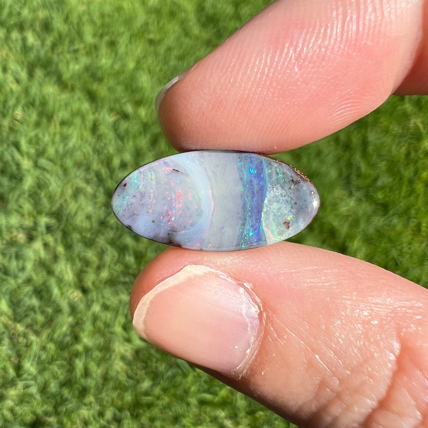 6.11 Ct oval boulder opal