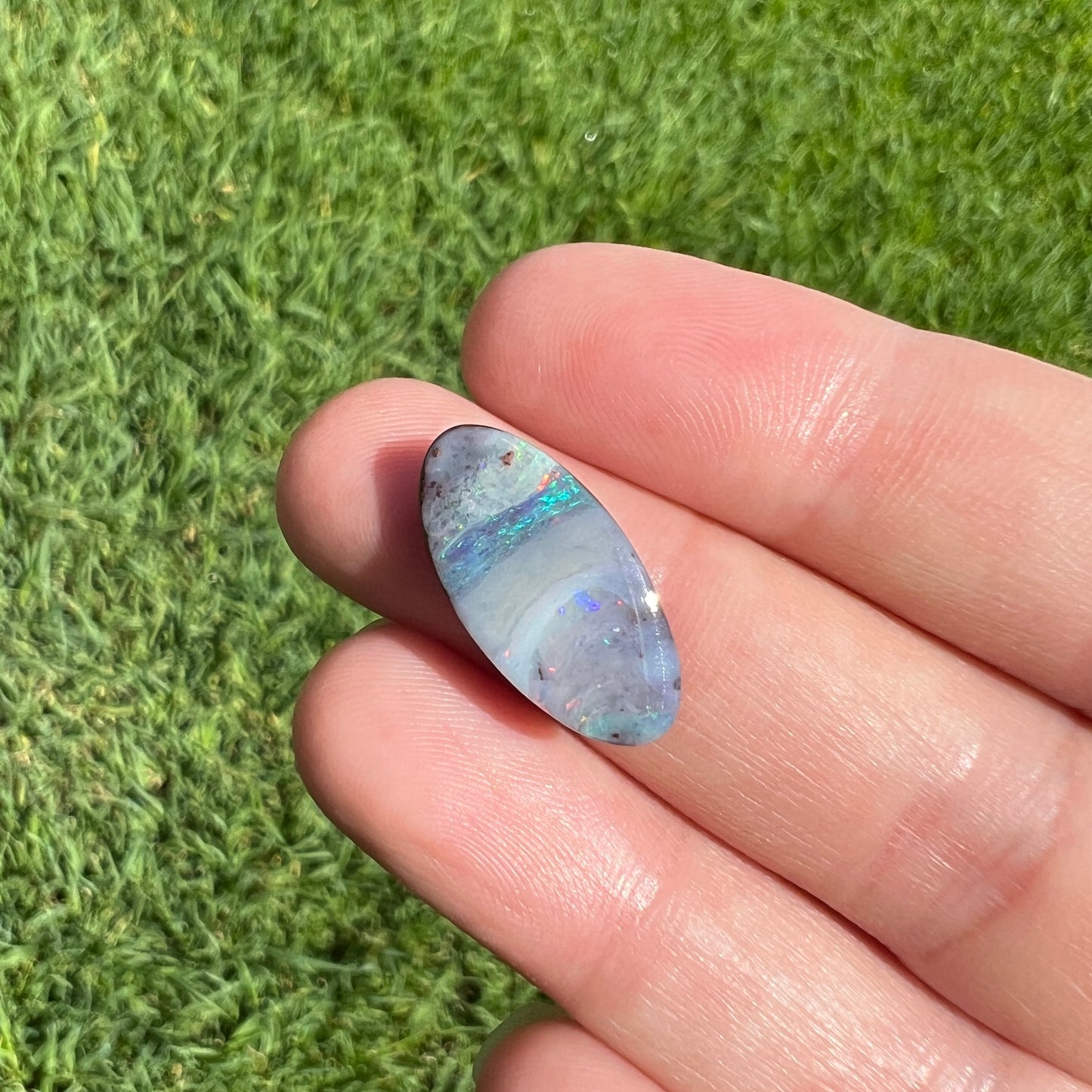 6.11 Ct oval boulder opal