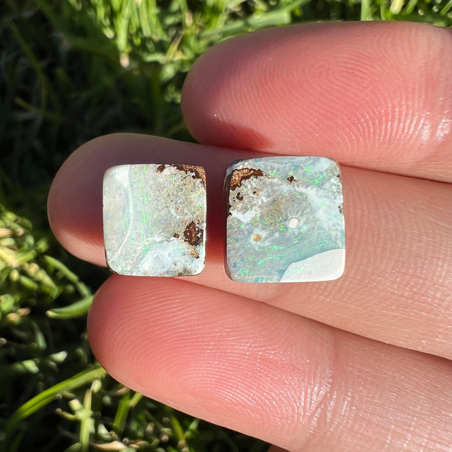 6.16 Ct two piece opal set