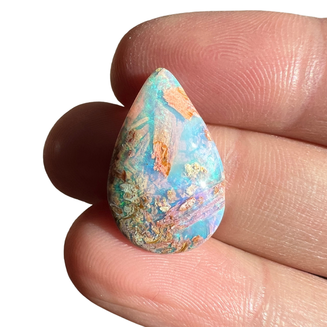 6.26 Ct teardrop wood replacement opal