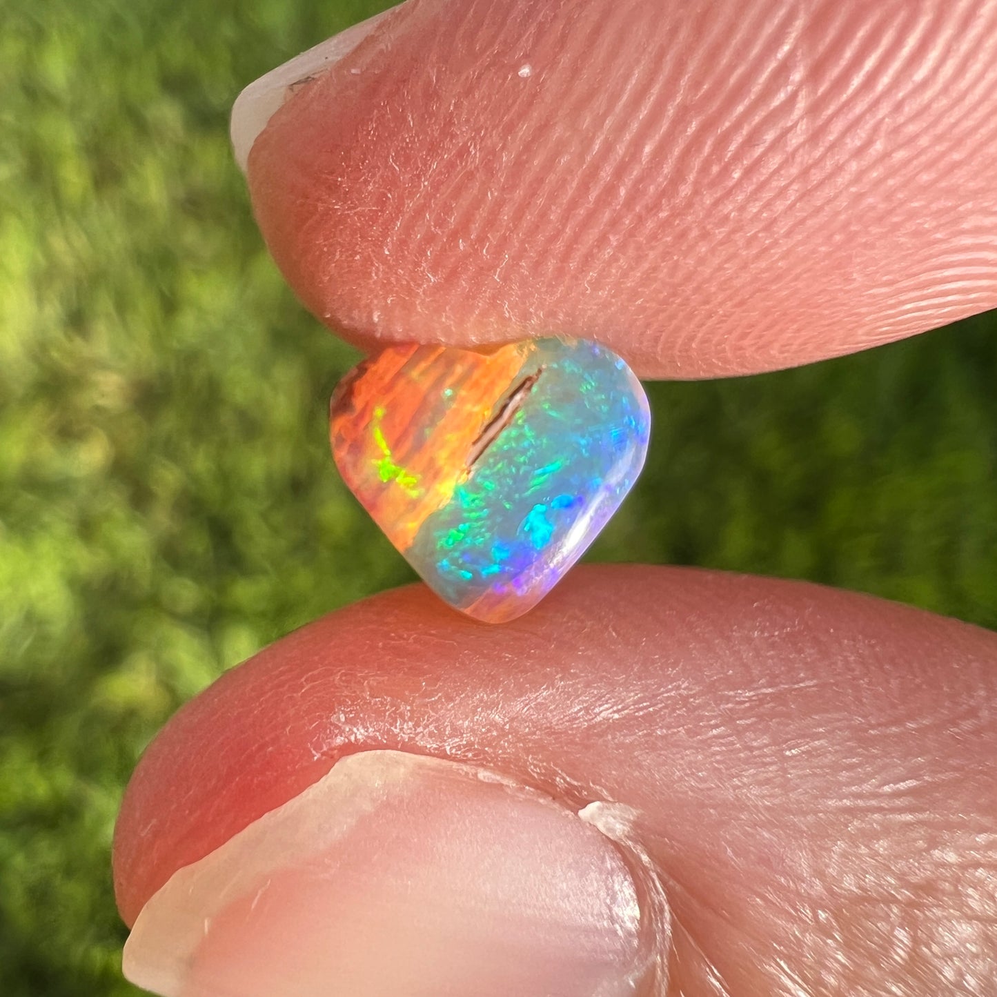 0.84 Ct heart wood replacement opal