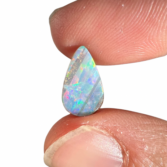 2.18 Ct teardrop boulder opal